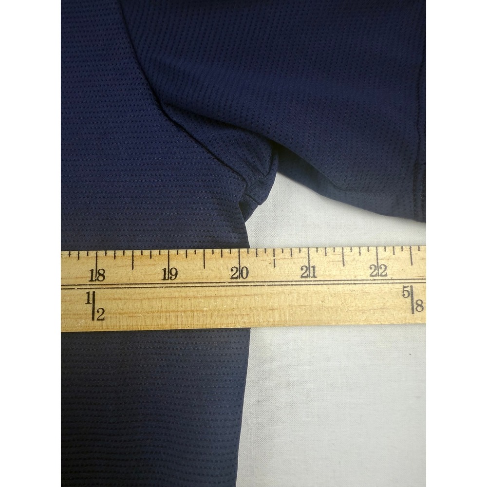 Legends Polo Shirt Large Navy Blue Performance Stretch Short Sleeve Golf Casual - Picture 3 of 5